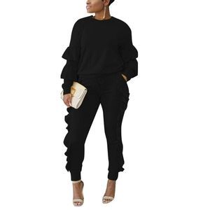 KANSOON Women  Outfits Puff Sleeve Top, Size Large